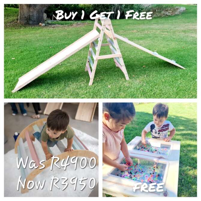 BUY 1 GET 1 FREE - XL FULL CLIMBER + ARCH + FREE SENSORY TABLE