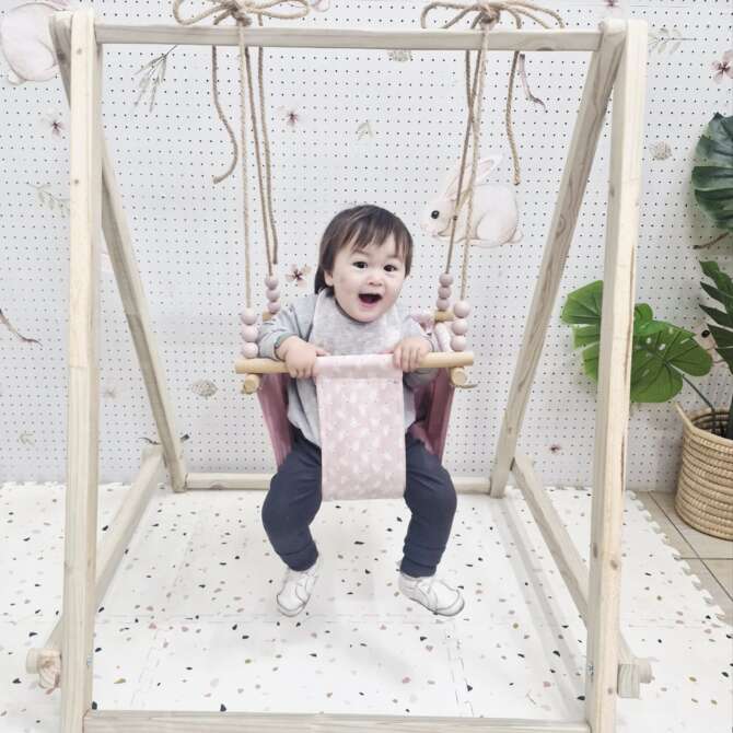 New Launch - Baby wooden swing set