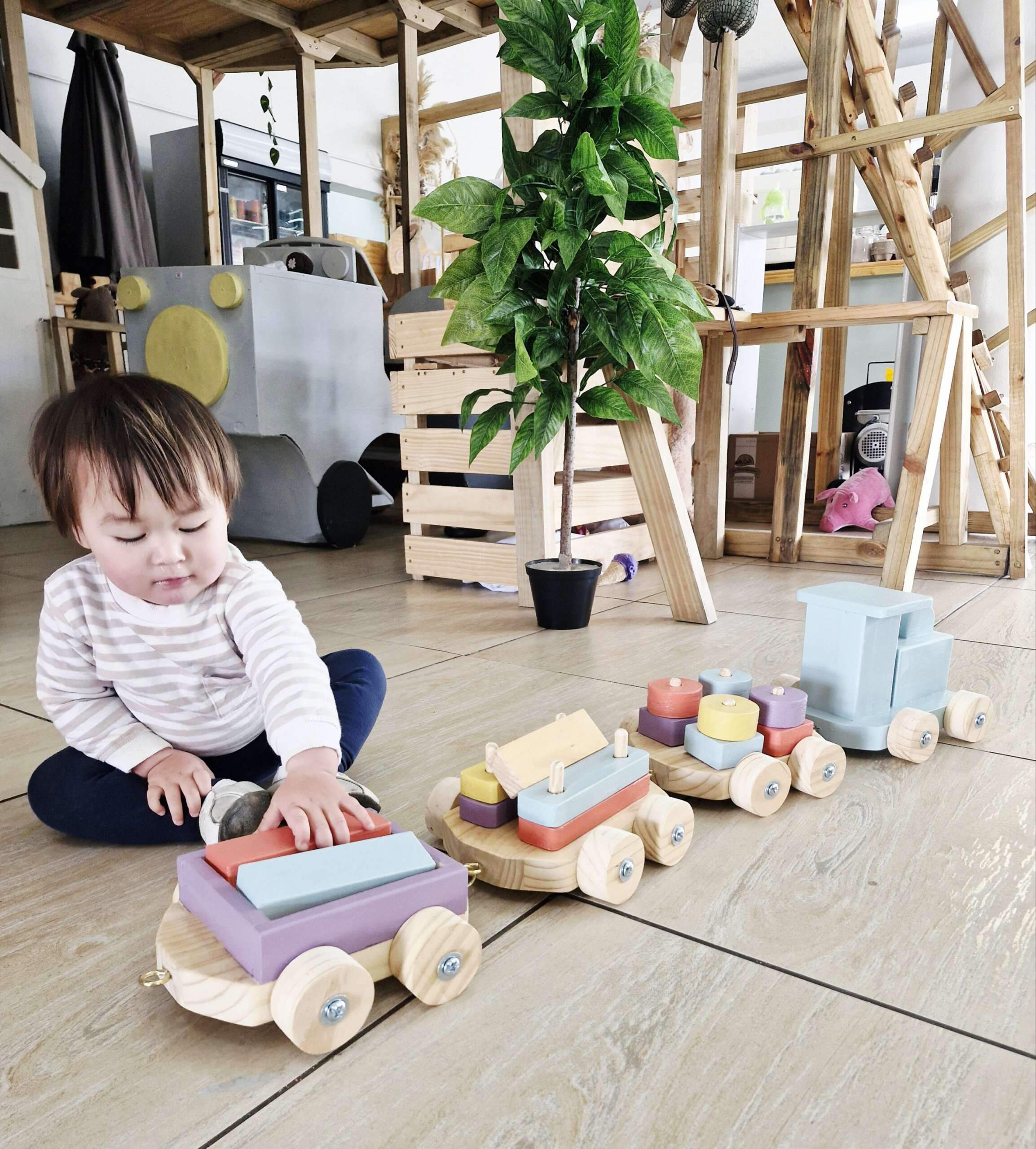 NEW LAUNCH- Giant Wooden Train - Image 6